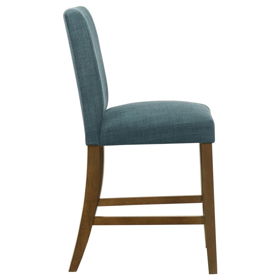 Paxton Upholstered Counter Height Dining Chair Teal Blue (Set of 2)-9