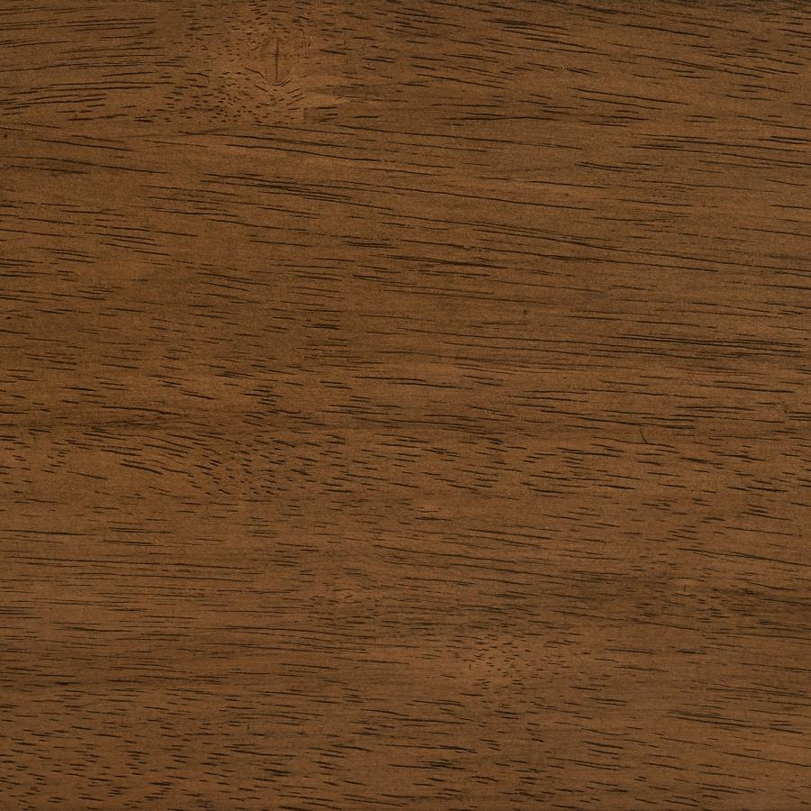 Paxton Round 48-inch Glass Top Wood Dining Table Brown-zoom-5