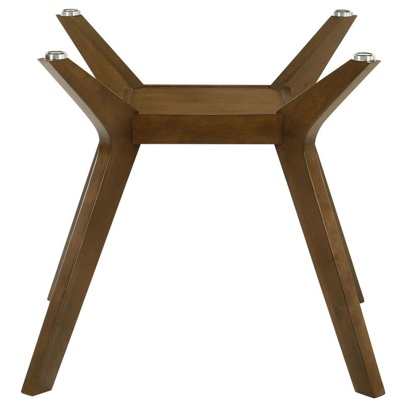 Paxton Square Wood Dining Table Base Brown-zoom-