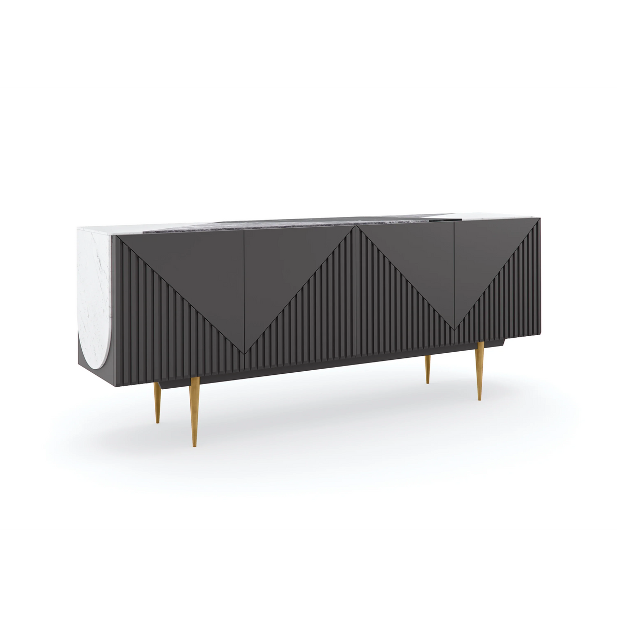 Caracole Over The Edge Buffet – alternate view – Lusso Furniture Miami