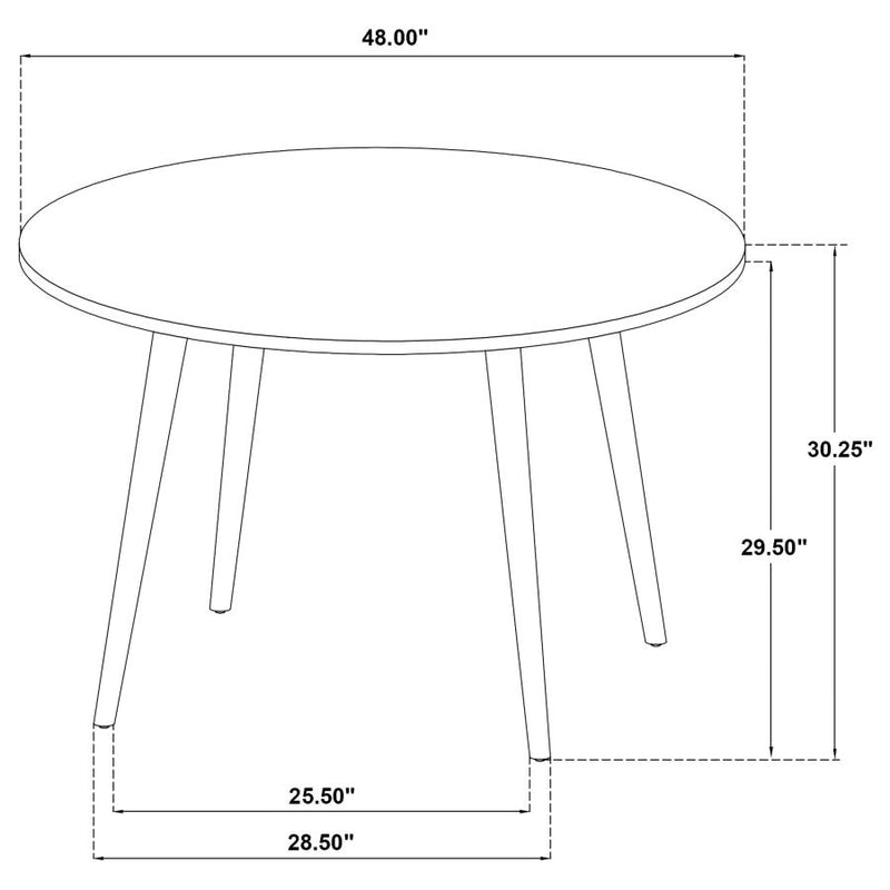 Andrews 48-inch Round Wood Dining Room Table Light Ash-zoom-