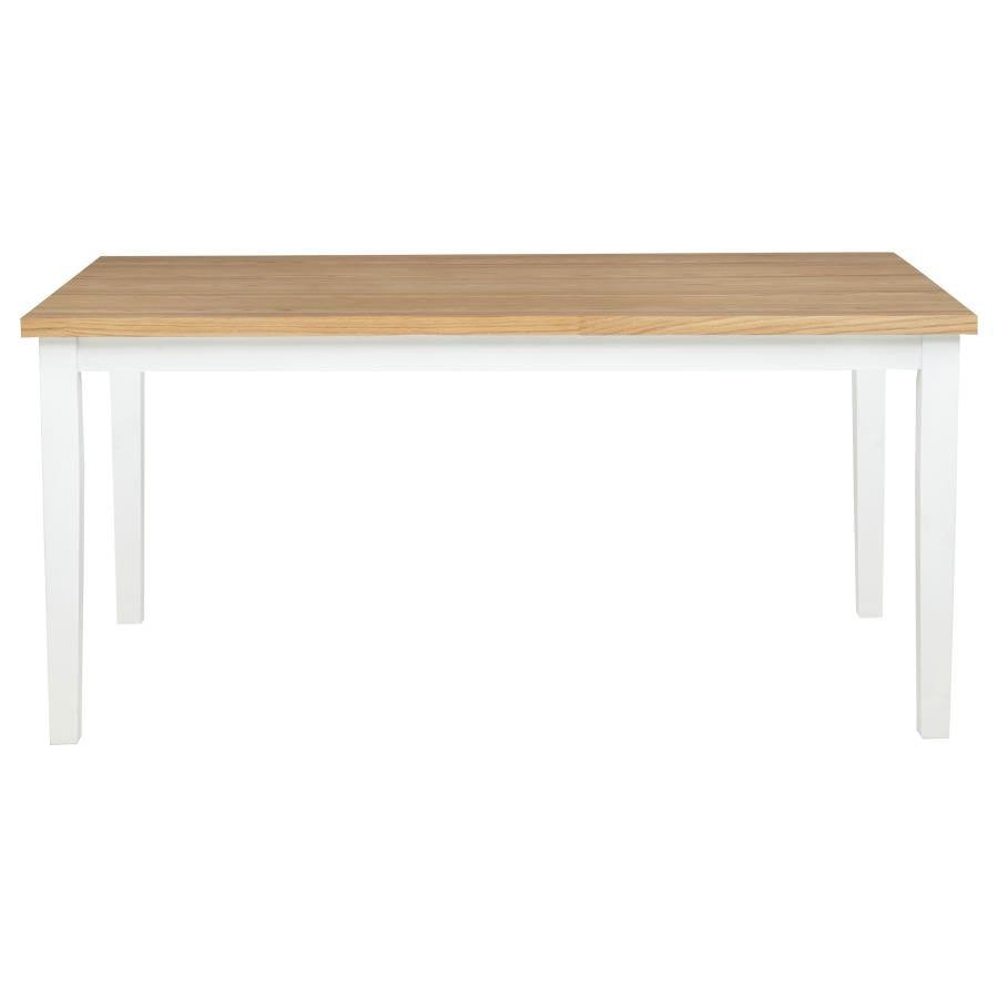 Andrews 66-inch Rectangular Dining Table Light Ash and White-3