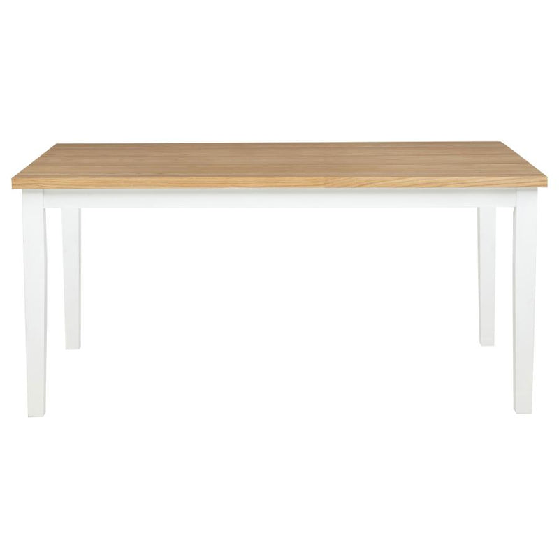Andrews 66-inch Rectangular Dining Table Light Ash and White-zoom-
