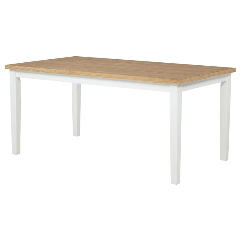 Andrews 66-inch Rectangular Dining Table Light Ash and White-zoom-