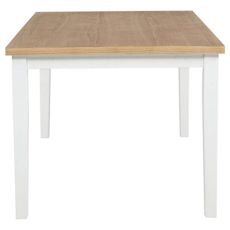Andrews 66-inch Rectangular Dining Table Light Ash and White-zoom-