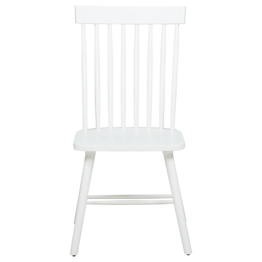 Andrews Windsor Spindle Back Dining Side Chair White (Set of 2)-zoom-4