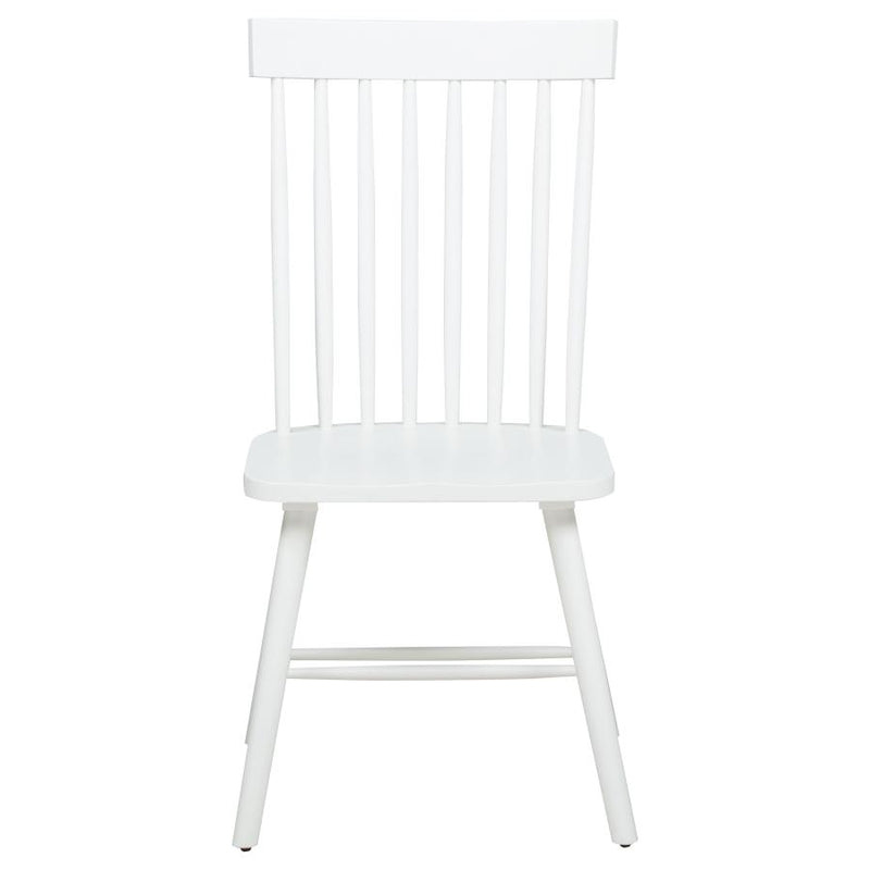 Andrews Windsor Spindle Back Dining Side Chair White (Set of 2)-zoom-