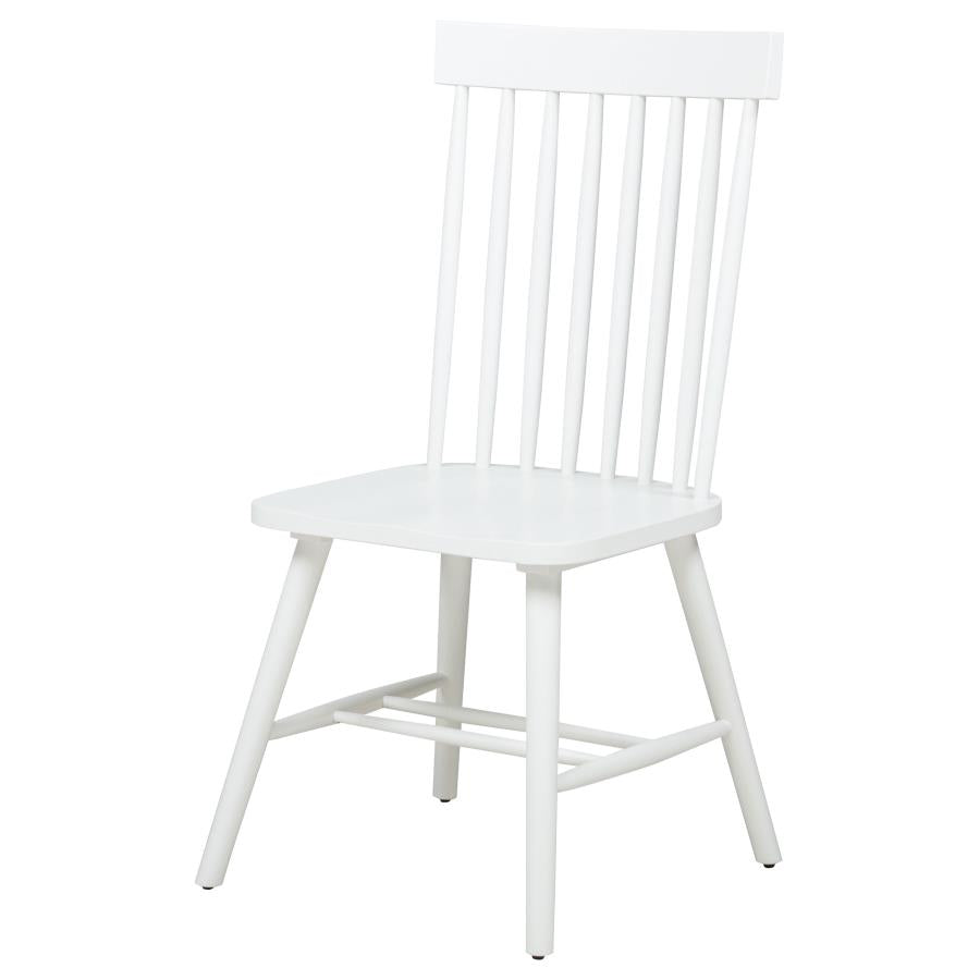 Andrews Windsor Spindle Back Dining Side Chair White (Set of 2)-zoom-5