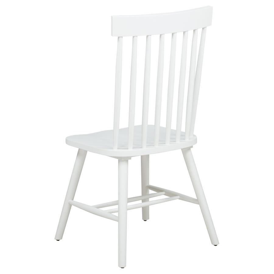 Andrews Windsor Spindle Back Dining Side Chair White (Set of 2)-7