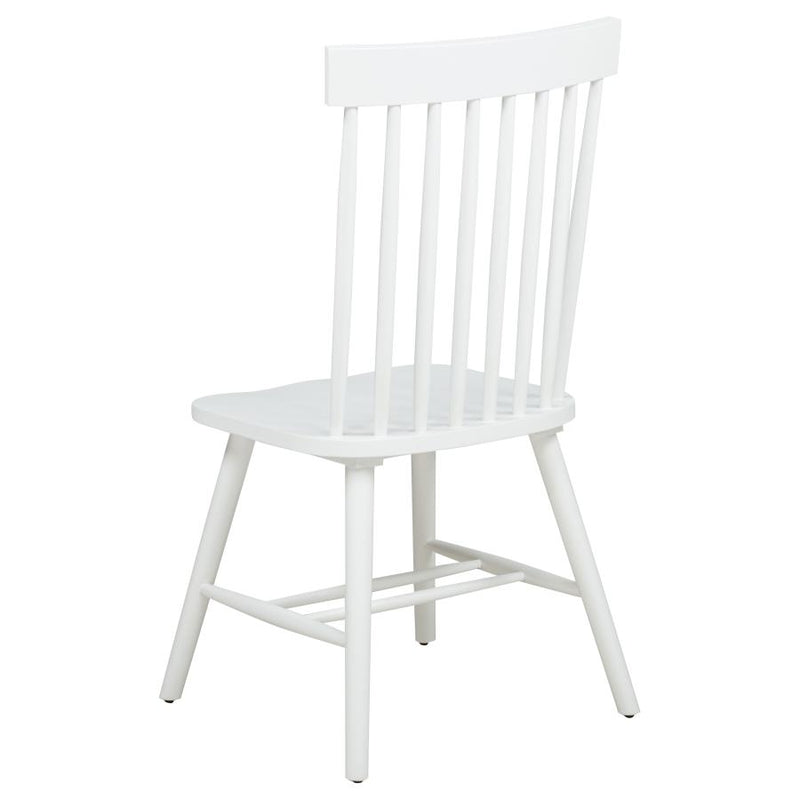 Andrews Windsor Spindle Back Dining Side Chair White (Set of 2)-zoom-