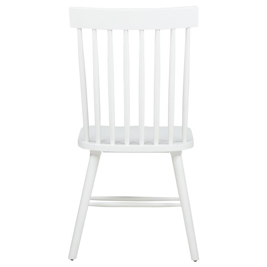 Andrews Windsor Spindle Back Dining Side Chair White (Set of 2)-zoom-8