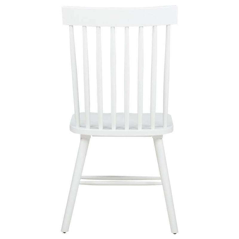 Andrews Windsor Spindle Back Dining Side Chair White (Set of 2)-zoom-