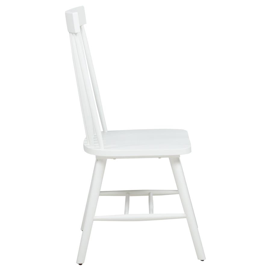 Andrews Windsor Spindle Back Dining Side Chair White (Set of 2)-zoom-10