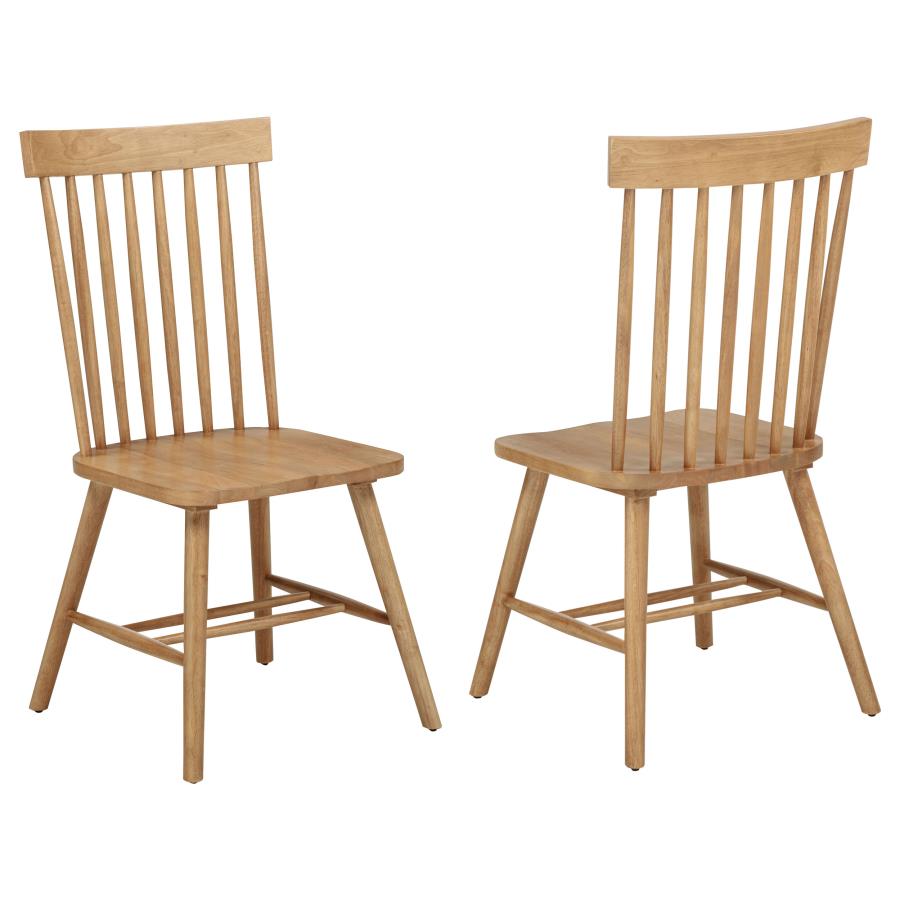 Andrews Windsor Spindle Back Dining Side Chair Light Ash (Set of 2)-1