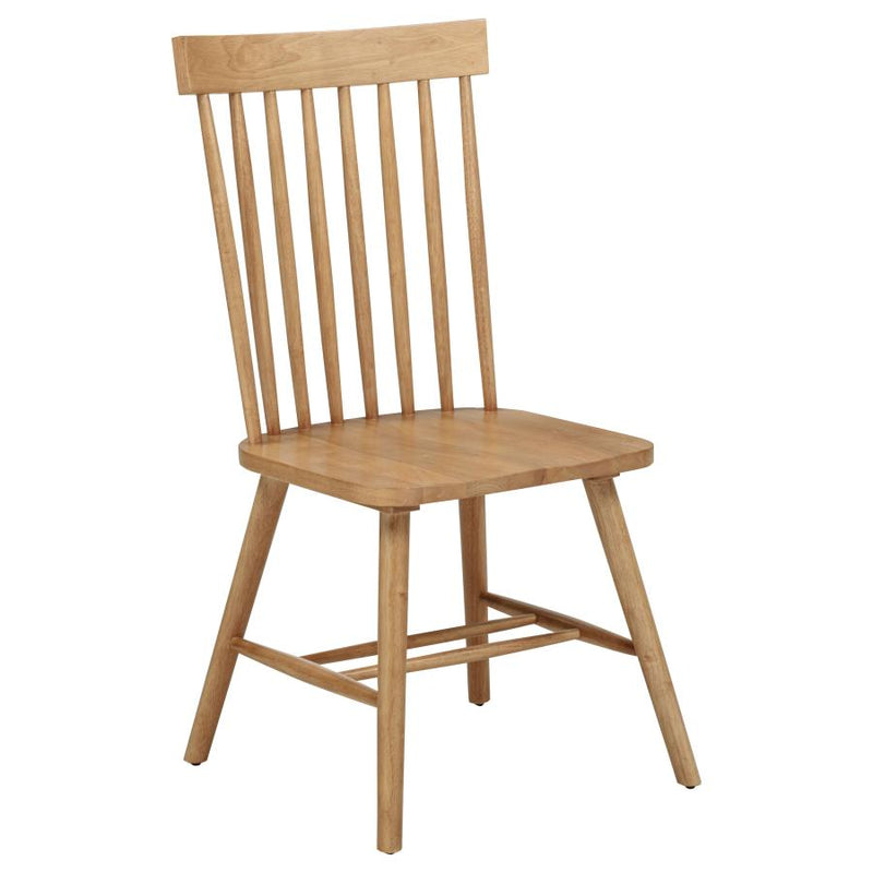 Andrews Windsor Spindle Back Dining Side Chair Light Ash (Set of 2)-zoom-