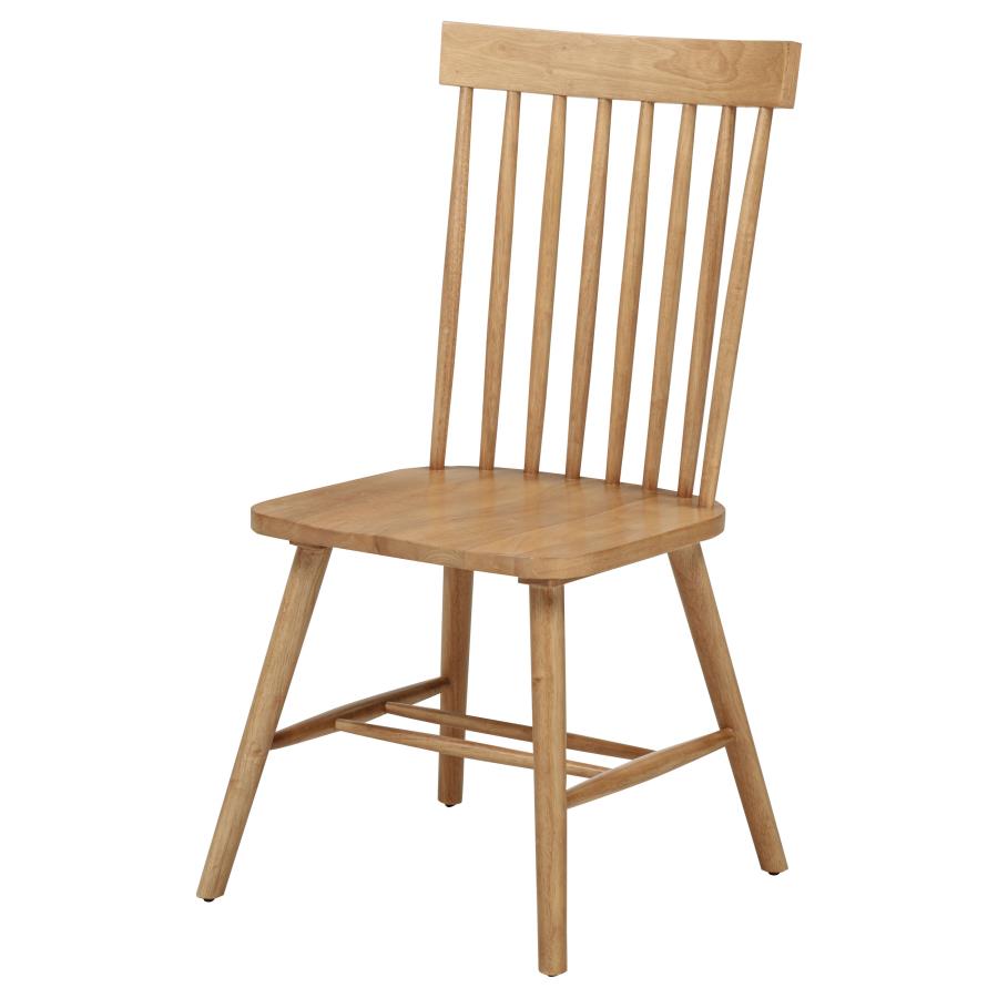 Andrews Windsor Spindle Back Dining Side Chair Light Ash (Set of 2)-5