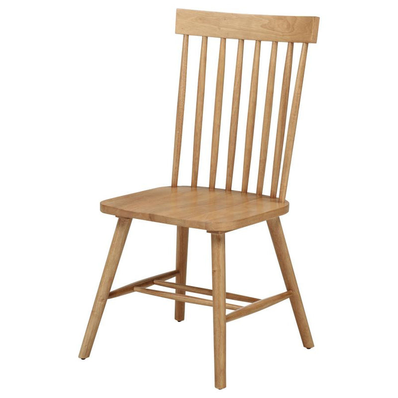 Andrews Windsor Spindle Back Dining Side Chair Light Ash (Set of 2)-zoom-