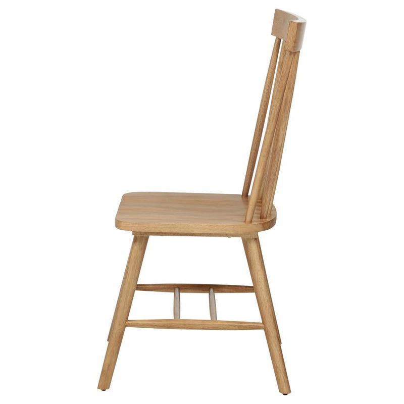 Andrews Windsor Spindle Back Dining Side Chair Light Ash (Set of 2)-zoom-