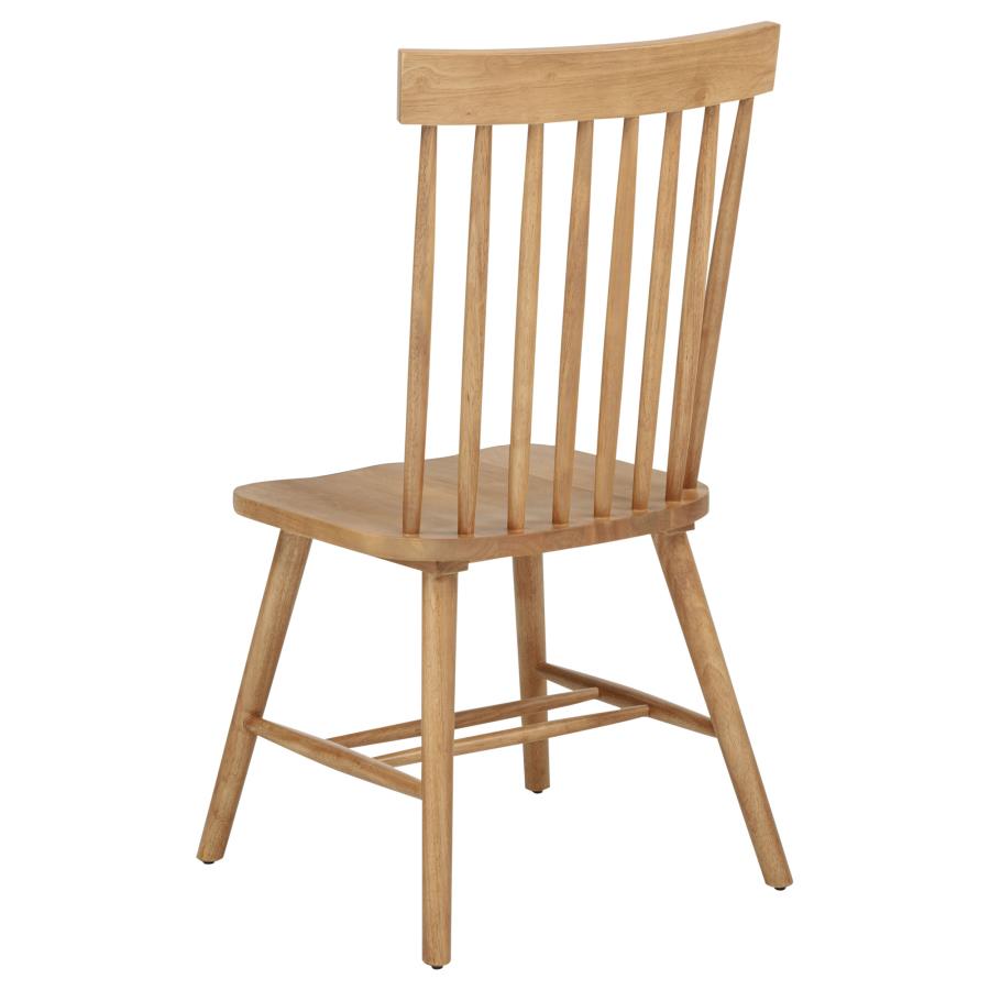 Andrews Windsor Spindle Back Dining Side Chair Light Ash (Set of 2)-7