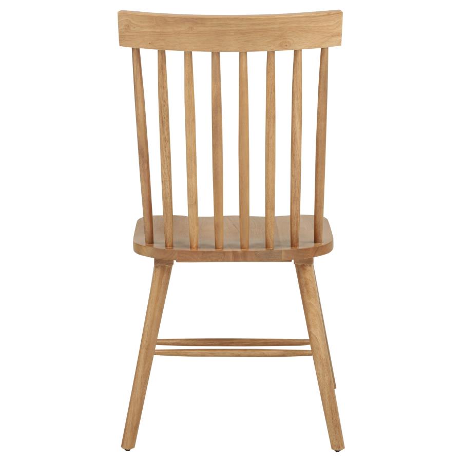 Andrews Windsor Spindle Back Dining Side Chair Light Ash (Set of 2)-zoom-8