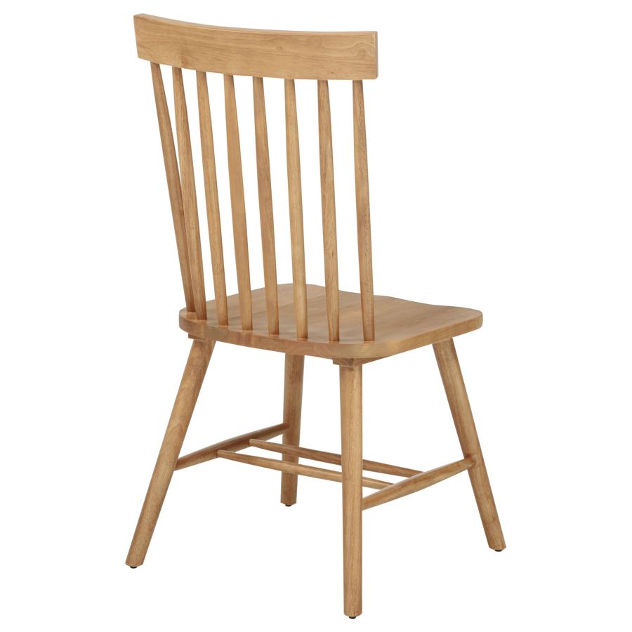 Andrews Windsor Spindle Back Dining Side Chair Light Ash (Set of 2)-zoom-9