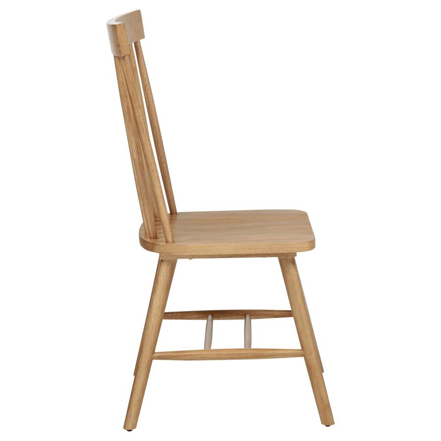 Andrews Windsor Spindle Back Dining Side Chair Light Ash (Set of 2)-zoom-10