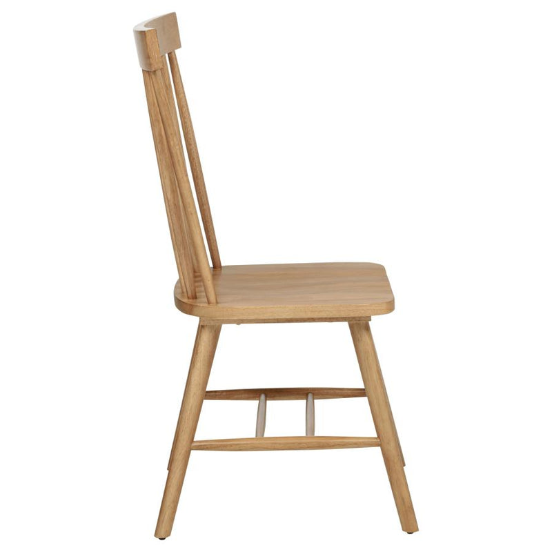 Andrews Windsor Spindle Back Dining Side Chair Light Ash (Set of 2)-zoom-