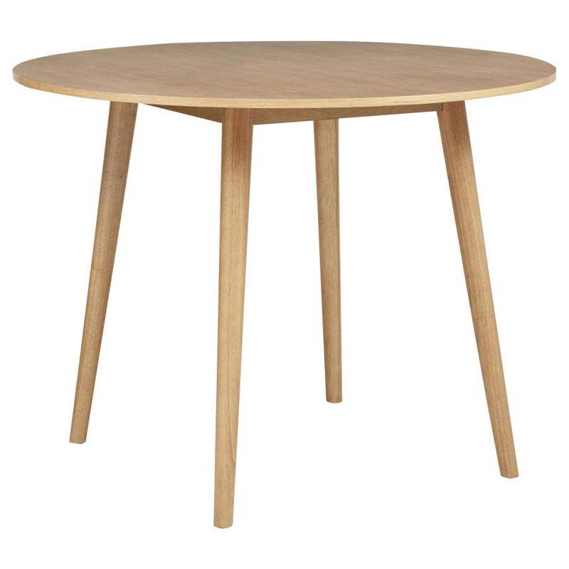 Andrews 5-piece Round Counter Dining Set Light Ash and Black-zoom-