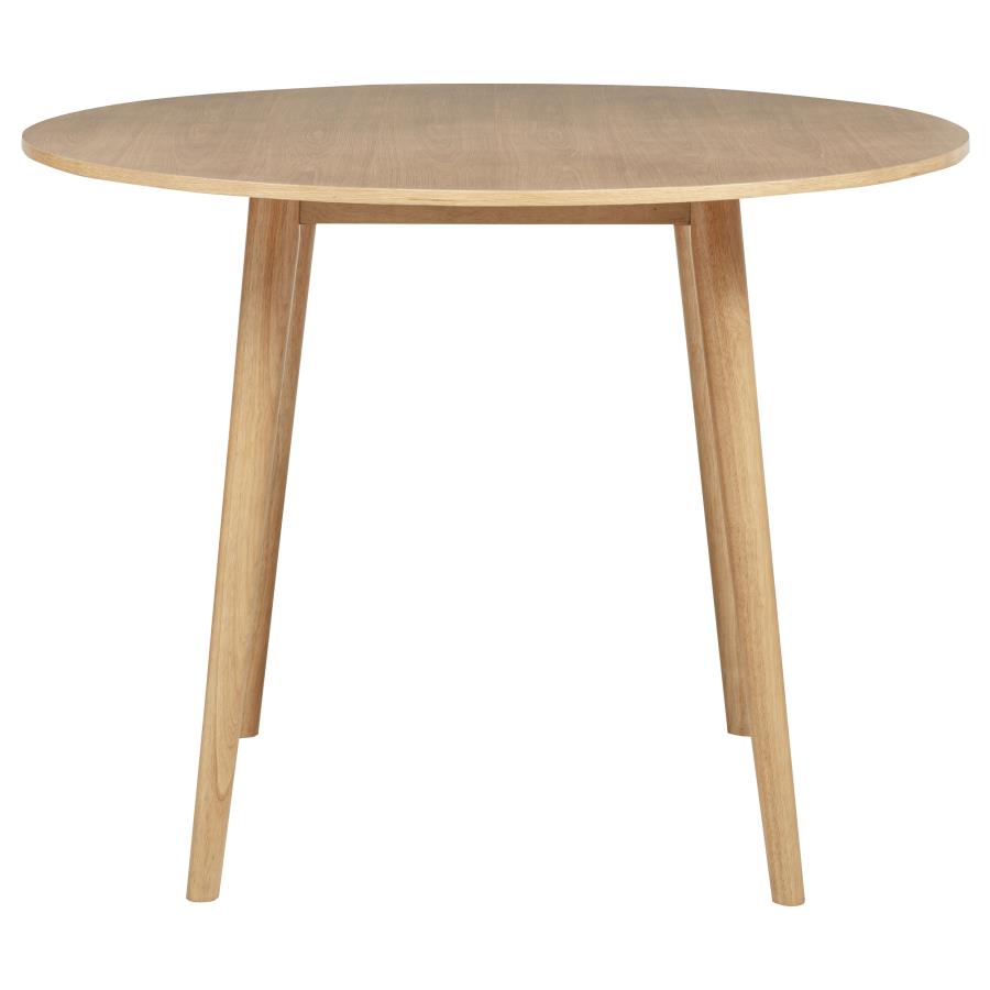 Andrews 5-piece Round Counter Dining Set Light Ash and Black-4