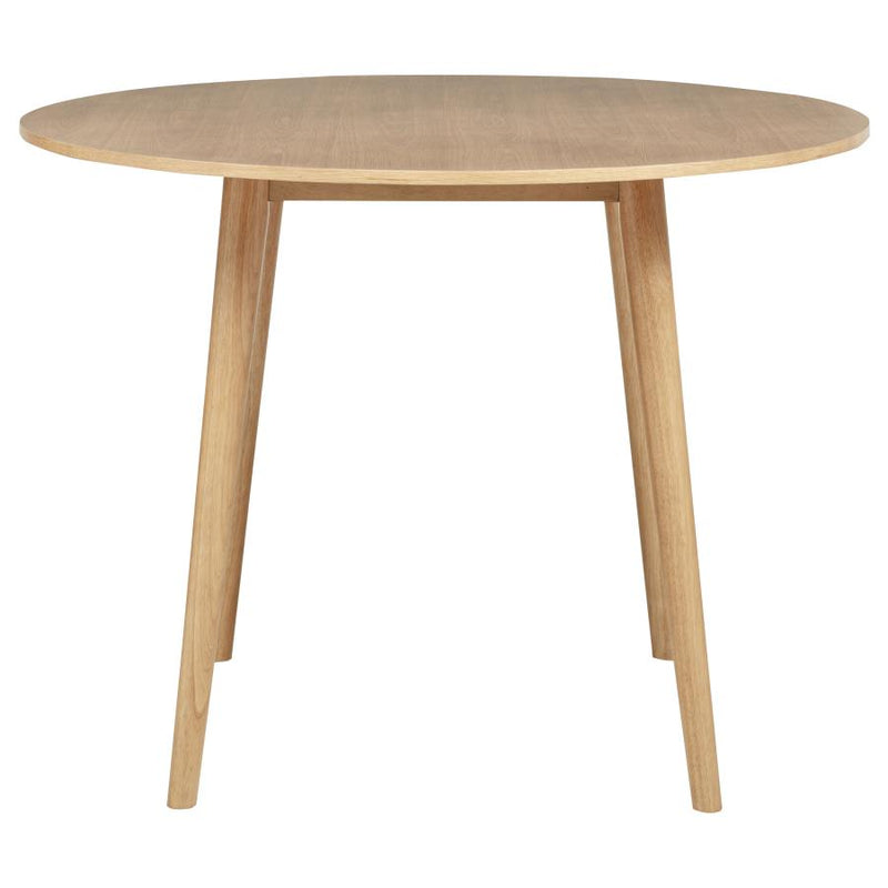 Andrews 5-piece Round Counter Dining Set Light Ash and Black-zoom-