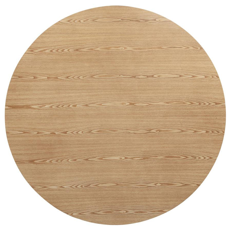 Andrews 5-piece Round Counter Dining Set Light Ash and Black-zoom-