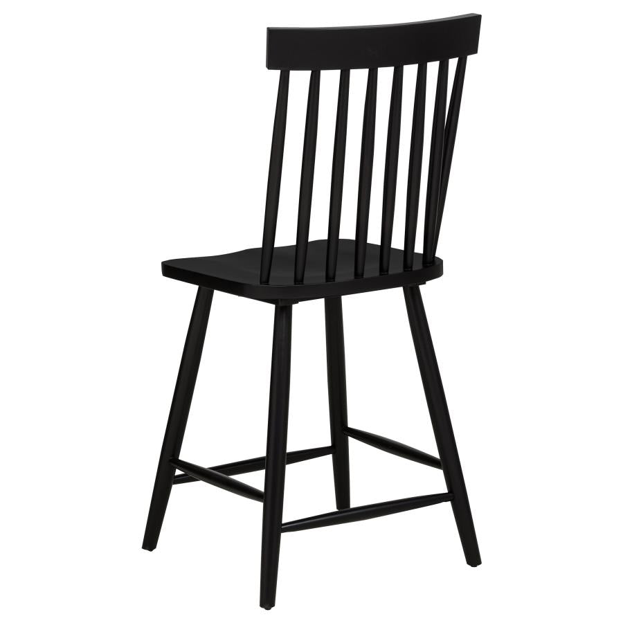 Andrews 5-piece Round Counter Dining Set Light Ash and Black-zoom-8