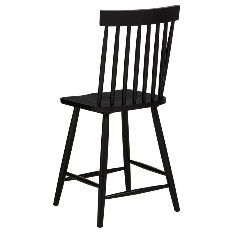 Andrews 5-piece Round Counter Dining Set Light Ash and Black-zoom-