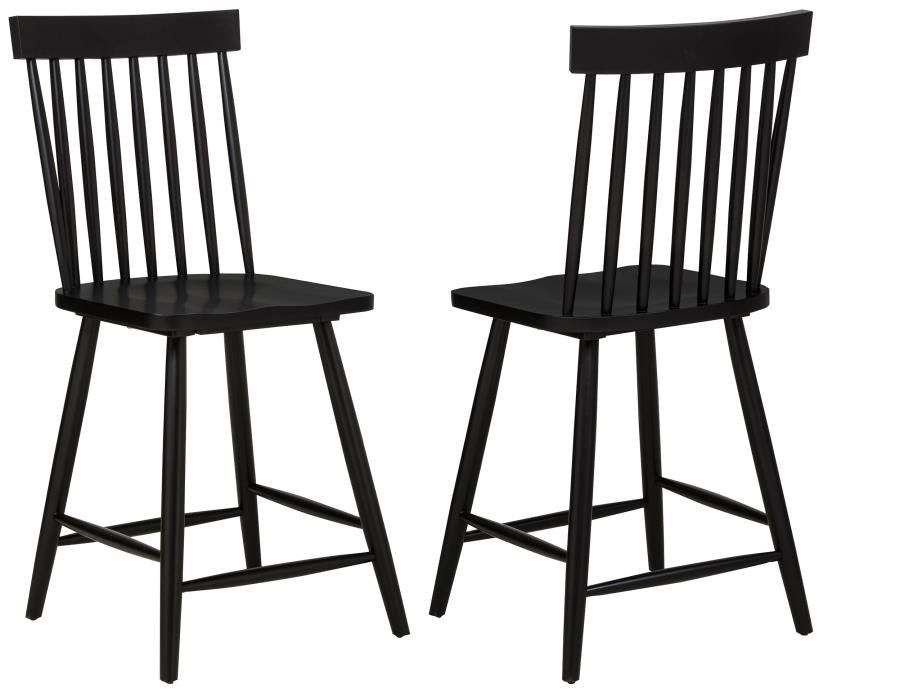 Andrews Windsor Counter Height Dining Side Chair Black (Set of 2)-zoom-1