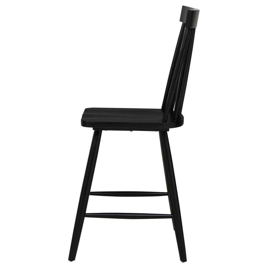 Andrews Windsor Counter Height Dining Side Chair Black (Set of 2)-6