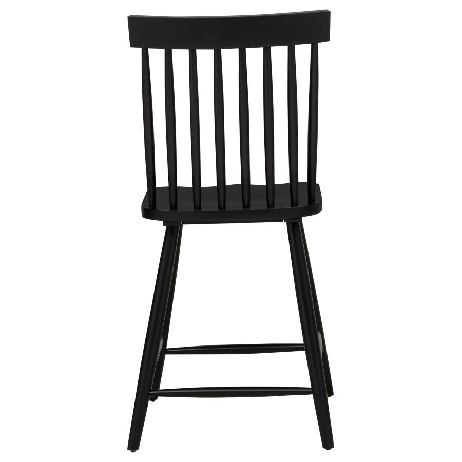 Andrews Windsor Counter Height Dining Side Chair Black (Set of 2)-8