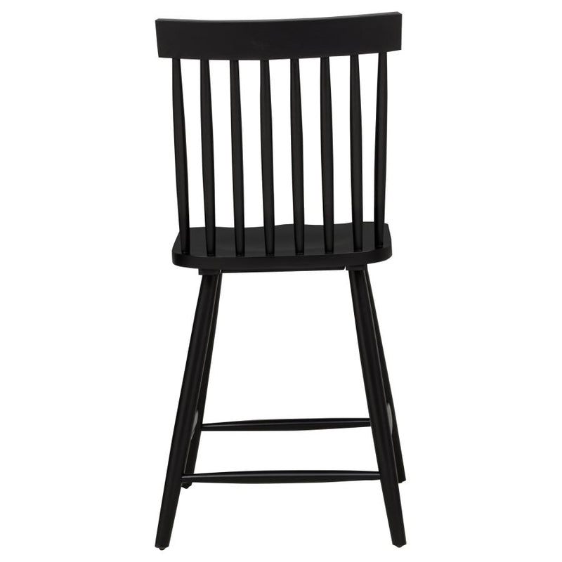 Andrews Windsor Counter Height Dining Side Chair Black (Set of 2)-zoom-