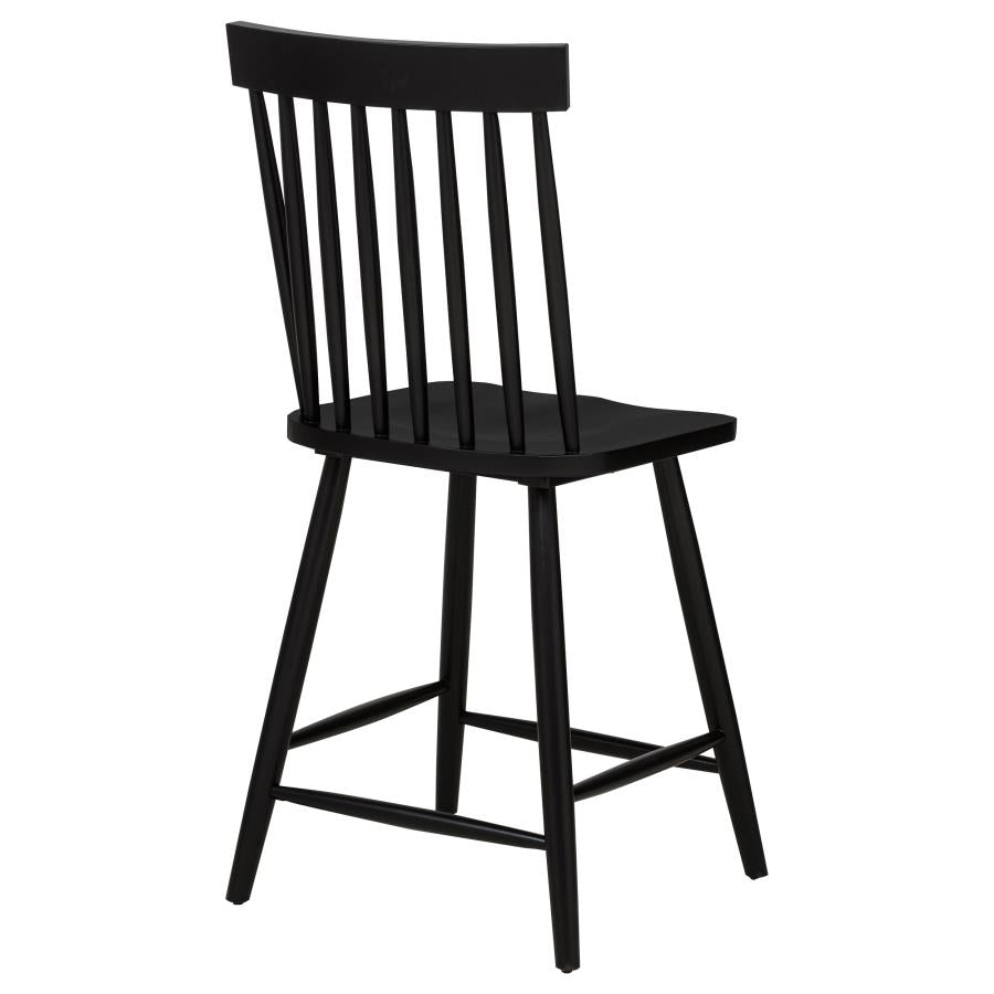 Andrews Windsor Counter Height Dining Side Chair Black (Set of 2)-zoom-9
