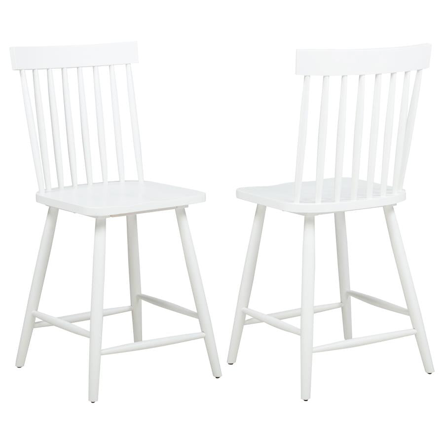 Andrews Windsor Counter Height Dining Side Chair White (Set of 2)-1