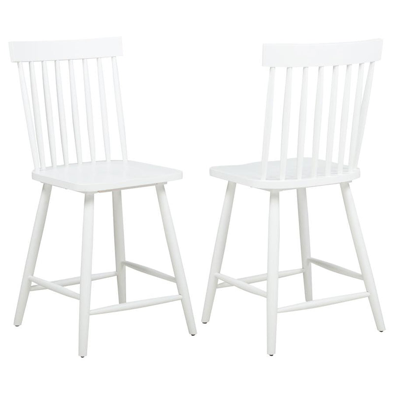 Andrews Windsor Counter Height Dining Side Chair White (Set of 2)-zoom-