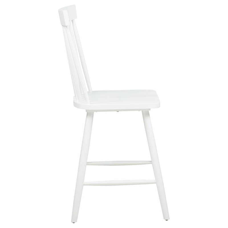 Andrews Windsor Counter Height Dining Side Chair White (Set of 2)-zoom-