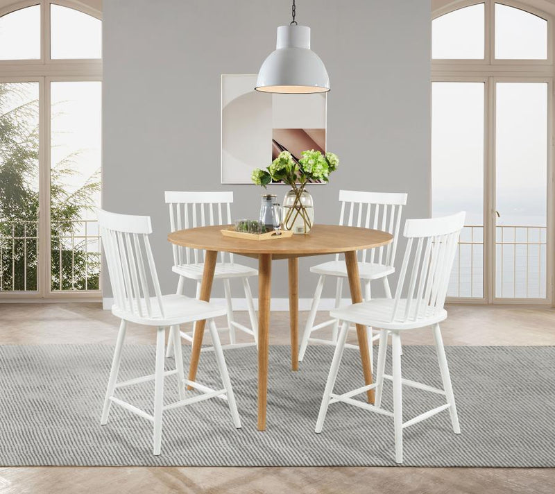 Andrews Windsor Counter Height Dining Side Chair White (Set of 2)-zoom-