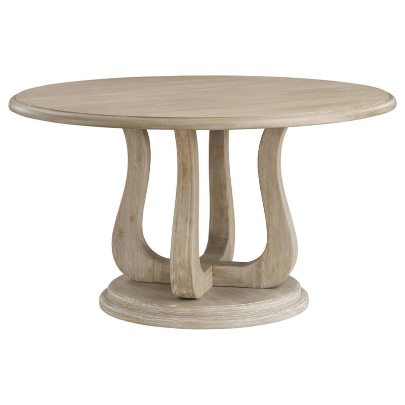 Trofello 5-piece Round Dining Table Set White Washed-zoom-