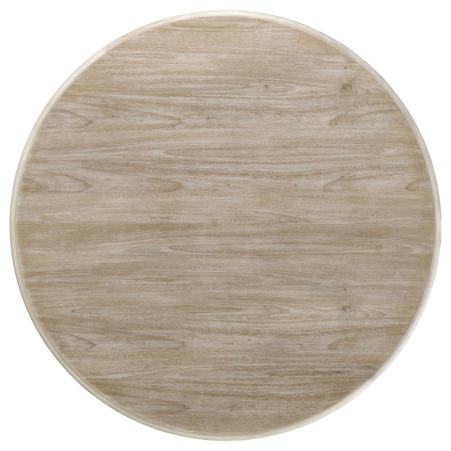 Trofello 5-piece Round Dining Table Set White Washed-5