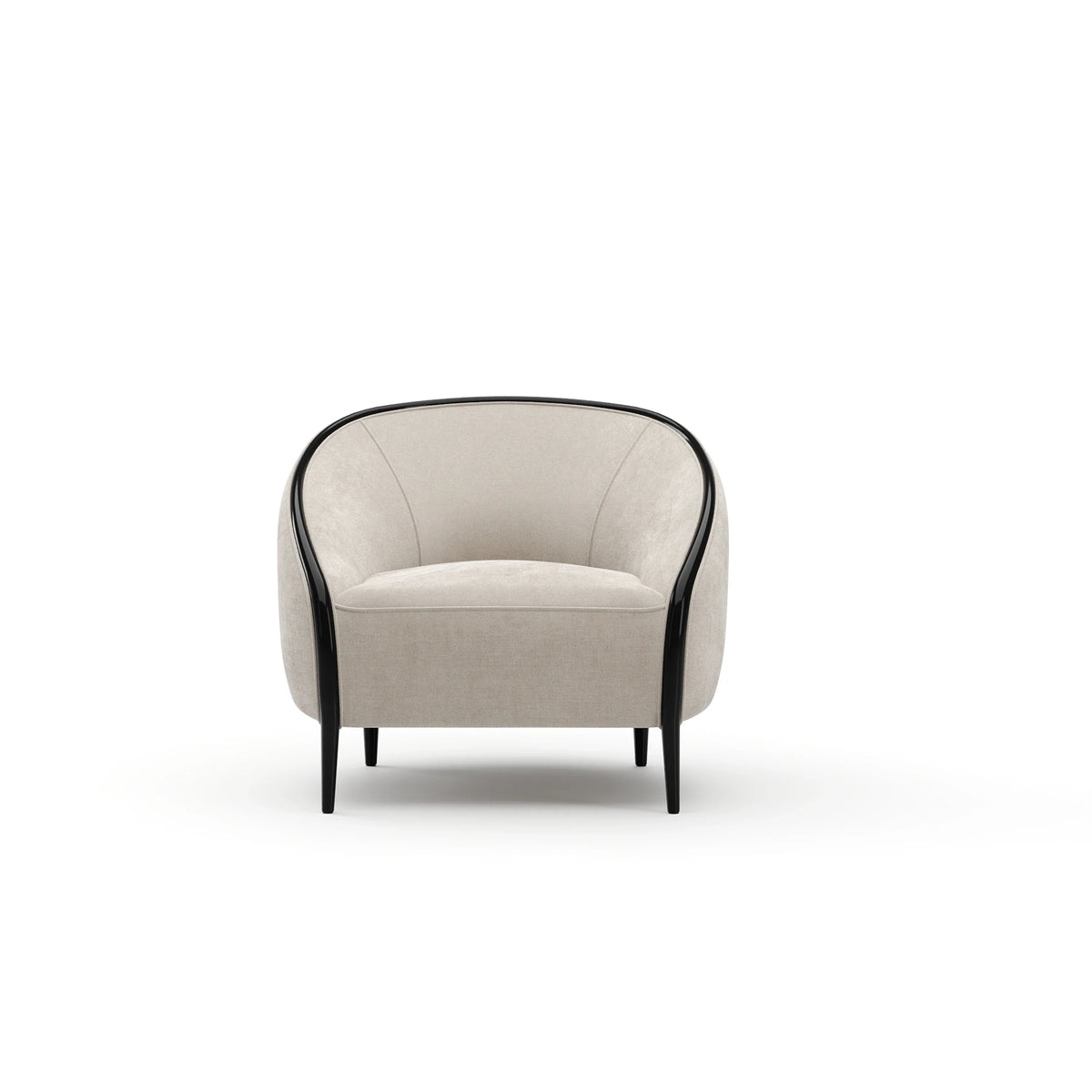 Caracole Petit Accent Chair – front view – Lusso Furniture Miami