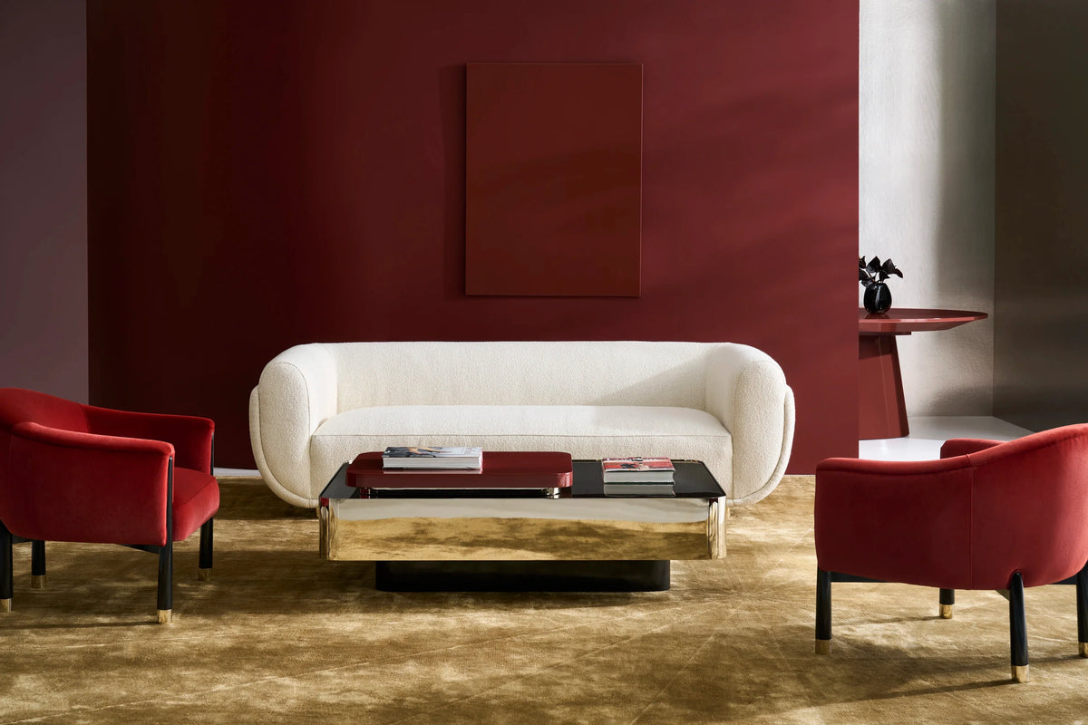 Caracole Cocoon Sofa – angle view – Lusso Furniture Miami