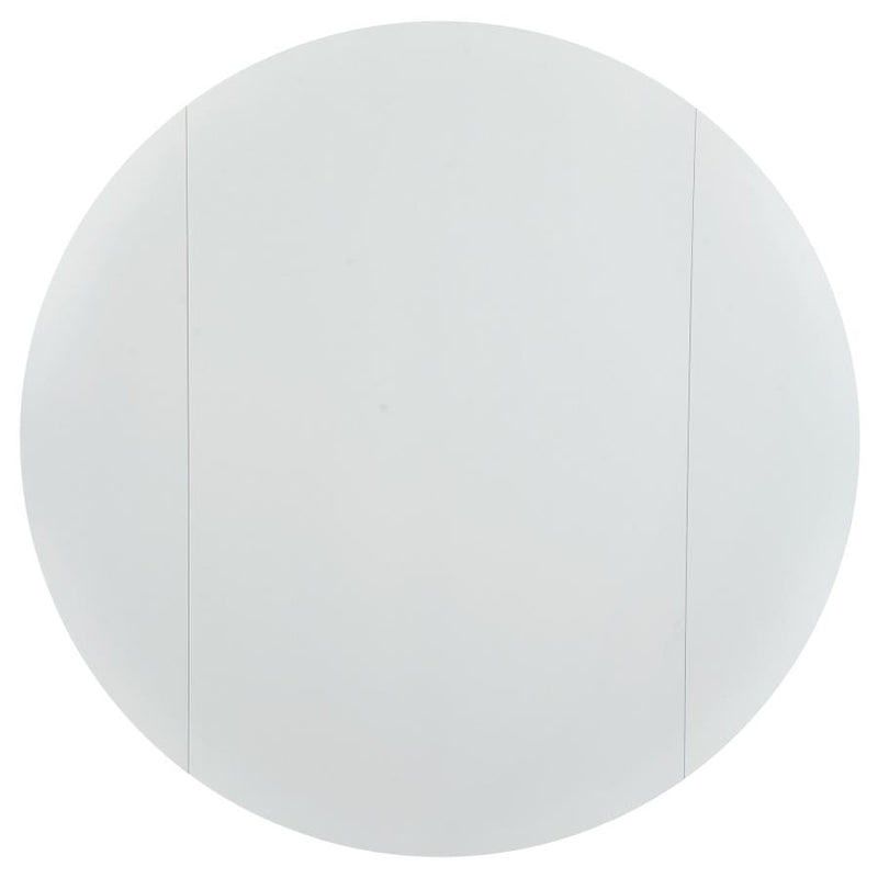 Bucknell 3-piece Round Drop Leaf Dining Table Set White-zoom-