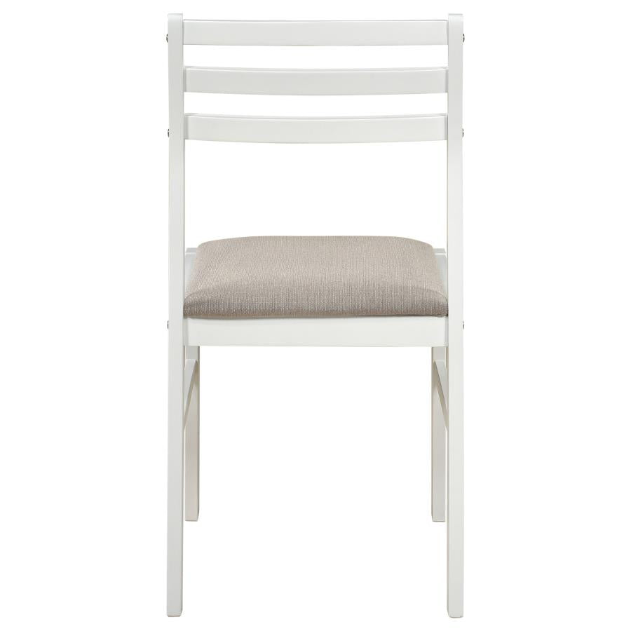 Bucknell 3-piece Round Drop Leaf Dining Table Set White-zoom-11