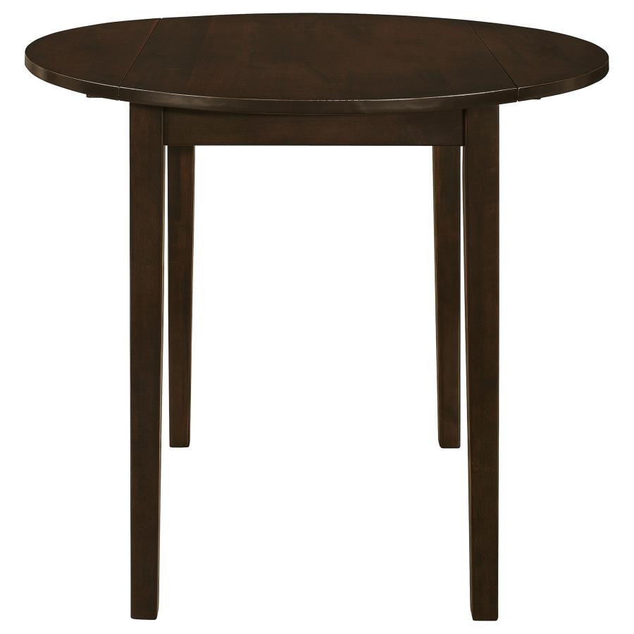 Bucknell 3-piece Round Drop Leaf Dining Table Set Cappuccino-4