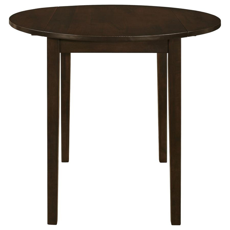 Bucknell 3-piece Round Drop Leaf Dining Table Set Cappuccino-zoom-